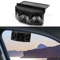 Solar Powered Auto Radiator Ventilation Fan Car Auto Window Air Vent Exhaust Fan Black