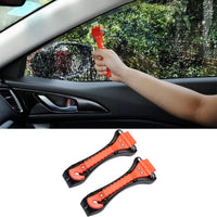 2Pcs Car Safety Hammer Emergency Escape Tool with Seat Belt Cutter