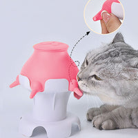 Adjustable Puppy Kitten Milk Feeder Imitate Mother Milk Nursing Bowl with 5 Nipples and Base