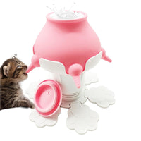 Adjustable Puppy Kitten Milk Feeder Imitate Mother Milk Nursing Bowl with 5 Nipples and Base