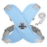 Pet Dog Harness and Leash Set Escape Proof Vest Harnesses Blue