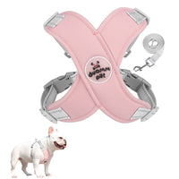 Pet Dog Harness and Leash Set Escape Proof Vest Harnesses Pink