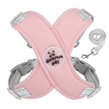 Pet Dog Harness and Leash Set Escape Proof Vest Harnesses Pink