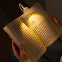 Mini Book Light for Reading in Bed Clip on Rechargeable Reading Light Dimming Small Book Lamp