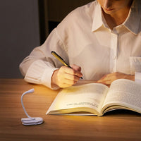 Mini Book Light for Reading in Bed Clip on Rechargeable Reading Light Dimming Small Book Lamp