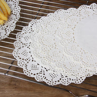 Set of 3 Packs Round Paper Doilies White Lace Paper Doyleys Party Wedding Tableware