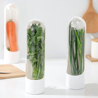 Kitchen Fresh Herb Saver Vegetables Keeper for Refrigerator Herbs Storage Container