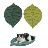 Double-Sided Available Pet Mattress Pad Leaf Shape Puppy Cat Bed Mat Style 1