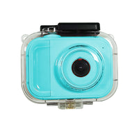 Kids Digital Camera Set Video Camera with Waterproof Case and Memory Card Blue