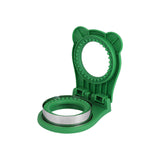 Round Sandwich Cutter and Sealer Manual Sandwich Press Mold Toast Bread Mold Baking Tool Green