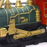 Electric Train Toy Set Classical Steam Train with Light and Sound Christmas Toy for Kids Style 2