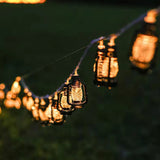 Battery Powered Retro Lantern LED String Lights Hanging Decorative Lights