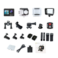 4K HD Action Camera Remote Control Dual Screen WIFI Underwater Camera Sports Video Camera