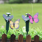 2Pcs Solar/Battery Powered Butterfly Garden Yard Ornament Decor