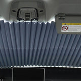 Car Retractable Curtain Front Rear Windshield Sunshade with Suction Cups