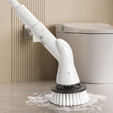 6-in-1 Electric Spin Scrubber Cordless Cleaning Brush Set for Bathroom Tub Tile Floor