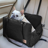 Pet Car Seat Dog Booster Seat Pet Travel Carrier Bed for Small and Medium Pets Black