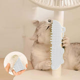 Silicone Pet Tickling Artifact CatsTickling Comb Cat Corner Brush Pet Itch Tool White