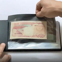 20-Page Card Storage Binder Banknote Album Stock Collection Storage Currency Holder for Coin Paper Money