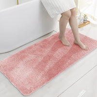 Soft Fluffy Floor Rug Non Slip Bathroom Floor Mat Home Decor Pink