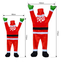 Outdoor Hanging Climbing Santa Claus Xmas Props Christmas Window Decoration