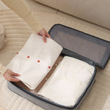 6Pcs Set Compression Packing Cubes Travel Packing Luggage Organizer Storage Bags for Suitcases