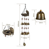 Bird Nest Wind Chime Hanging Decoration for Garden Backyard Church