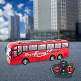 Remote Control Bus All Directions Driving RC School Bus Electronic Vehicle Toy With LED Lights Red