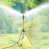 Rotating Tripod Sprinkler Automatic Rotating Irrigation Stand Water Sprinkler for Garden Yard Lawn