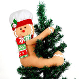 Gingerbread Man Christmas Tree Topper Decorations Xmas Gingerbread Hugger Ornament