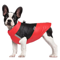 Winter Warm Pet Vest Jacket Water-resistant Reflective Padded Coat Puppy Dog Clothes Red