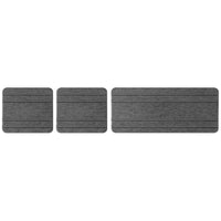 3Pcs Set Water Absorbing Mats Drying Sink Coasters for Kitchen Bathroom Dark Gray