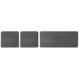 3Pcs Set Water Absorbing Mats Drying Sink Coasters for Kitchen Bathroom Dark Gray