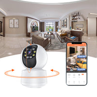 360 Degree Panoramic View Color Security Camera Night Vision WiFi Home Surveillance Camera