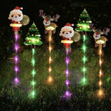 Christmas Outdoor Pathway Lights LED Yard Decorative Stakes lights Garden Decoration Style 1