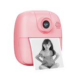 Instant Print Camera for Kids 1080P HD Selfie Video Camera Pink