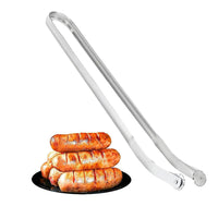 BBQ Sausage Turning Tongs Stainless Steel BBQ Grill Tong