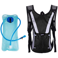 Hydration Pack Water Rucksack Backpack with 2L Hydration Bladder for Cycling Hiking Camping Travel Black