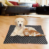 Electric Heating Pad Pet Heated Mat Dog Cat Blanket Black