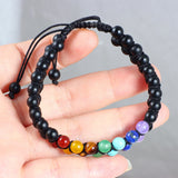 Chakra Bracelet Braided Bracelet Yoga Bead Jewellery Style 1