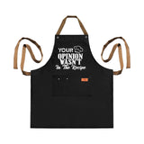 3 Pockets Cooking Apron Kitchen Letters Printed Adjustable Apron Style 5