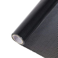 200 x 45 cm One-Way Privacy Film Vision Perforated Tint Car Window Graphics Black Film