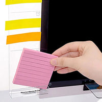 2Pcs Monitor Memo Board  Multifunction Sticky Note Holder for Computer Screen