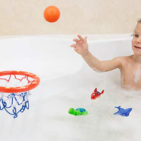 Bathtub Basketball Playset Bathtub Basketball Hoop with 3 Soft Balls Bathtub Shooting Game