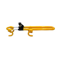 Antitheft Steering Wheel Lock Adjustable Car Security Lock with Keys for Vehicle Truck Yellow