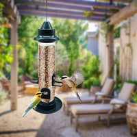 Hanging Bird Feeders for Outdoors Squirrel Proof Wild Bird Feeders Tube