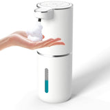 380ML Automatic Soap Dispenser Touchless Adjustable Soap Dispenser Rechargeable White