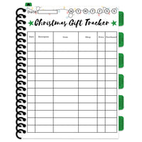 Christmas Planner with Holiday Shopping List Gift Planner Christmas to Do Planner