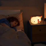 Cute Axolotl Night Light Silicone Touch Control Night Lamp Rechargeable Bedside Lamp