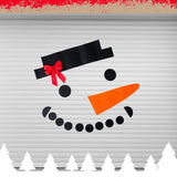 16 Pcs Christmas Snowman Face DIY Stickers Christmas Wall Door Garage Window Decoration